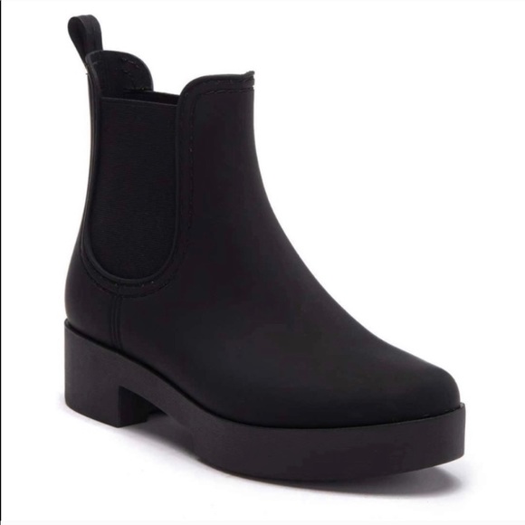 Jeffrey Campbell Shoes - Jeffrey Campbell black rain bootie size 10